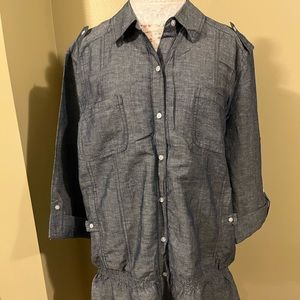 🍃CHICO’S CHAMBRAY SHIRT/TUNIC🍃